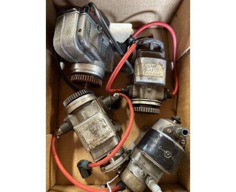 Two BTH racing magnetos, a Lucas racing magneto and a Lister ML magneto (one box). 
