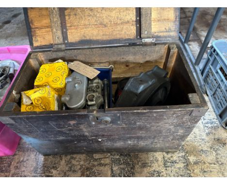 A box of JAP engine spares, various.