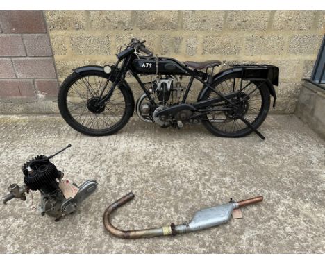 233. 1925 AJS 350 SV MODEL E5 2 3/4hp STANDARD SPORTING MODEL&nbsp;&nbsp; FITTED WITH 1927 349cc OHV BIG PORT ENGINE&nbsp; Re