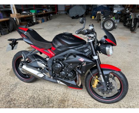 246. 2016 TRIUMPH STREET TRIPLE 675R DARK SPECIAL EDITION No 1 OF 50&nbsp; Registration - LG66 VPN&nbsp; Engine No - 776806 F