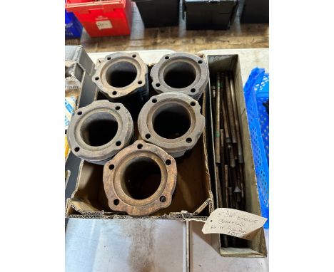 Five JAP engine barrels and a selection of push-rods (two boxes). 