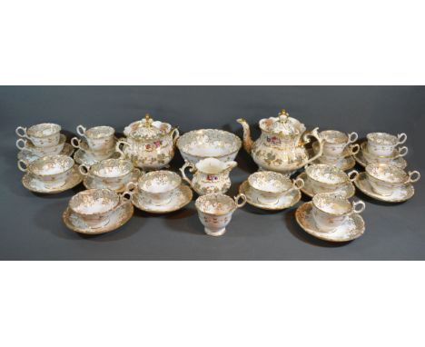 A 19th Century English Tea Service together with another similar 