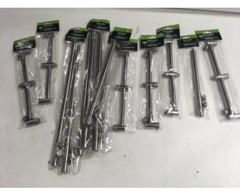 A selection of stainless steel buzz bars And bank stick.