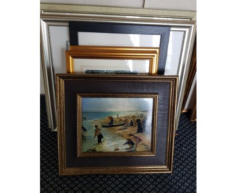 Selection of various framed pictures to include limited edition prints by P. Cale, R. Ward and Leslie Stones depicting woodla