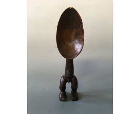 An Ivory Coast Dan spoon in anthropomorphic form.