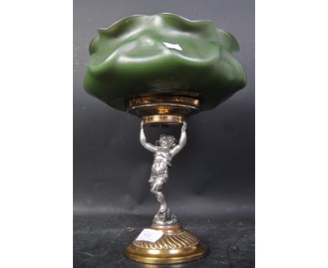 An early 20th century German Art Nouveau WMF&nbsp;Württembergische Metallwarenfabrik style cenrepiece tazza. The tazza having