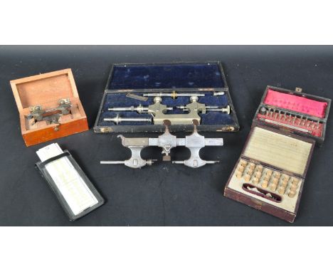 An assortment of 20th century cased French watchmakers tools. The lot to include a&nbsp;Pivoter Pivoting Jacot Tool marked D.