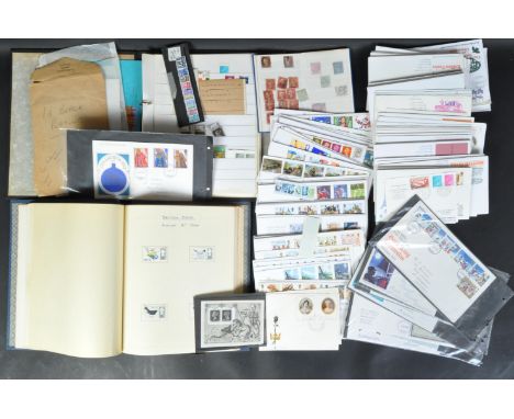 An assortment of 20th century pre decimal &amp; decimal franked &amp; unfranked stamps. The lot to include two albums of pre 