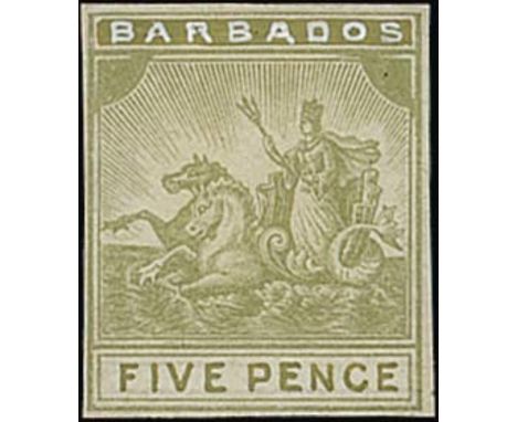 Barbados1892-1903 Seal of Colony IssueEssay Proofs The following twenty-three lots all similar to the issued design but show 