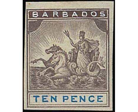 Barbados1892-1903 Seal of Colony IssueEssay Proofs The following twenty-three lots all similar to the issued design but show 