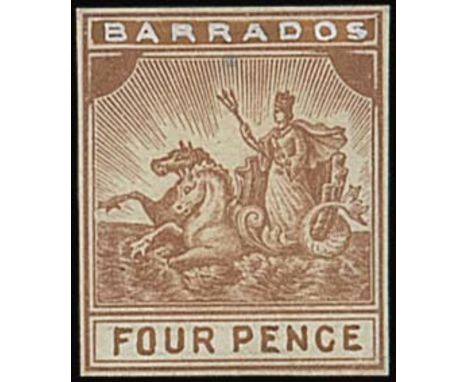 Barbados1892-1903 Seal of Colony IssueEssay Proofs The following twenty-three lots all similar to the issued design but show 