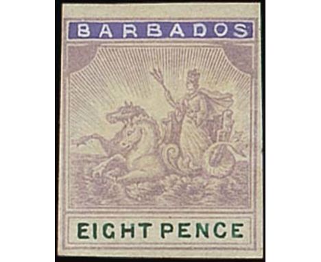 Barbados1892-1903 Seal of Colony IssueEssay Proofs The following twenty-three lots all similar to the issued design but show 