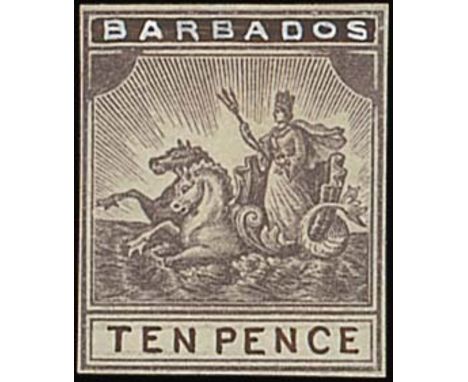 Barbados1892-1903 Seal of Colony IssueEssay Proofs The following twenty-three lots all similar to the issued design but show 