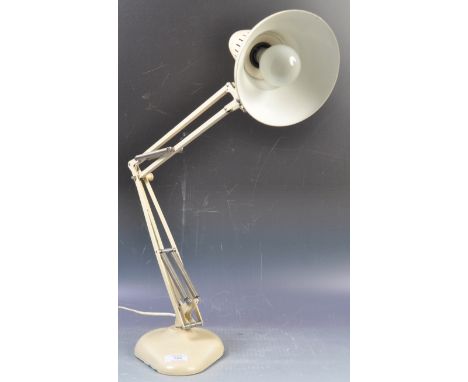 Waso Ledu - Typ WH - A retro vintage 20th Century&nbsp;Swedish articulated anglepoise desk / table&nbsp;lamp light having a c