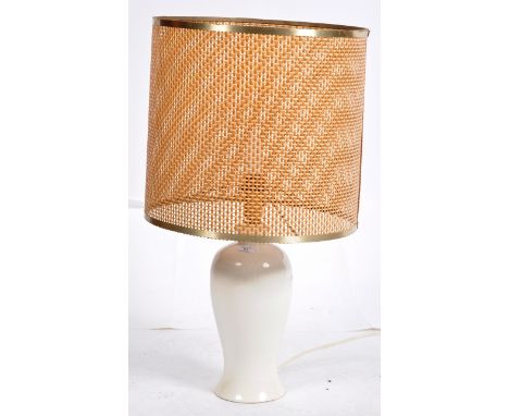 Bitossi Italy - An original retro vintage 20th Century Italian designer studio art pottery lamp light in the form of a Chines