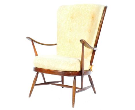 Lucian Ercolani - Ercol - Windsor - Model 478- A retro vintage 20th Century beech and elm easy / lounge chair / armchair havi