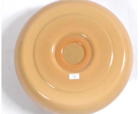 Harveiluce I. Guzzini ( Harvey Guzzini ) - Bud Grande - A retro vintage 20th Century Italian&nbsp;large plastic amber coloure