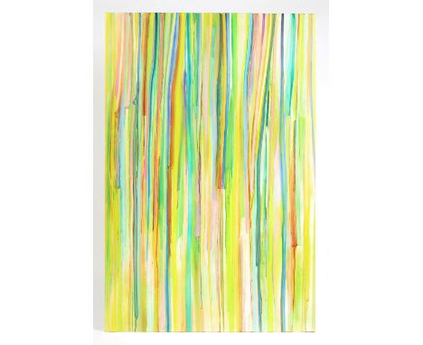 Andrew Weis - Translucent Veil - A large (182cm x 121cm) contemporary enamel and oil on canvas painting by American artist We