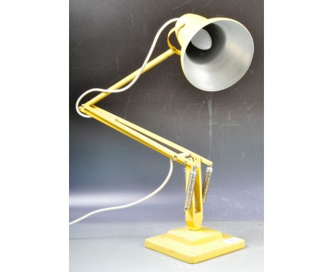 Herbert Terry - 1227 - A vintage retro 1960's Herbert Terry 1227 Anglepoise table / desk lamp in a vibrant yellow lemon paint