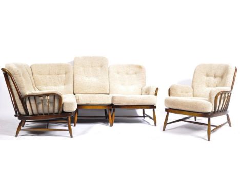 Lucian Ercolani - Ercol - Jubilee - An incredible rare original retro vintage 1960's / 1970's beech &amp; elm living room cor