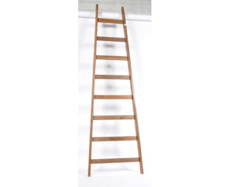 A very large and impressive vintage early 20th Century rustic country house wooden fruit picker's ladder / steps. The ladder 