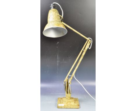 Herbert Terry - 1227 - A vintage pre war Herbert Terry 1227 Anglepoise table / desk lamp gold / green scumble paint finish. F