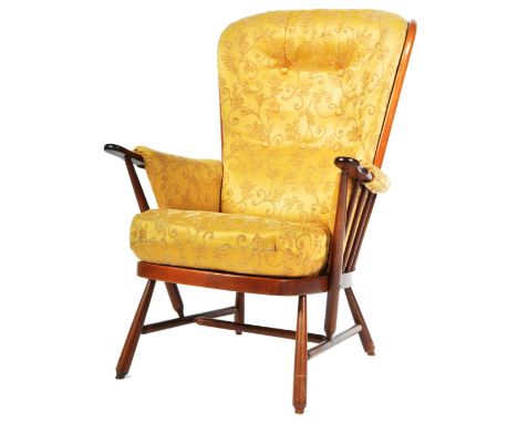 Lucian Ercolani - Ercol - Evergreen - Model 1913 - A retro vintage 20th Century beech and elm easy / lounge chair / armchair 