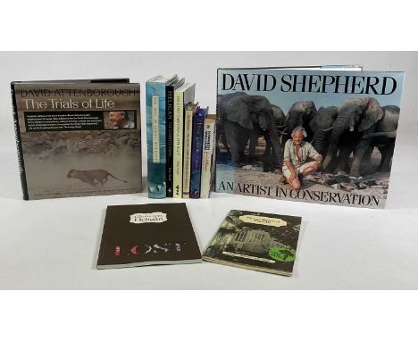 A collection of signed books, with some bearing dedications, to include 'The Best of James Herriot', 1972, David Attenborough