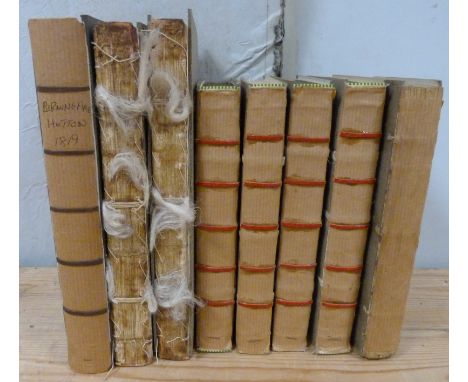 HUTTON WILLIAM.&nbsp;&nbsp;The History Of Birmingham. For rebinding, internal foxing &amp; spotting. 1819; also 7 unrelated v
