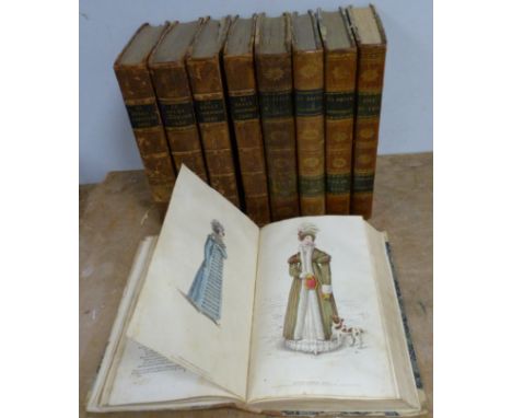 BELL J. (Pubs).  La Belle Assemblee or Bell's Court & Fashionable Magazine. Vol. 1, parts 1 & 2 for 1806 & 6 other various vo