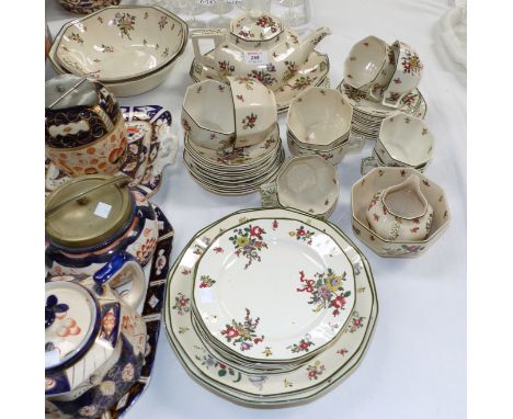 A Royal Doulton "Old Leeds Sprays" part dinner and tea service, 45 pieces approx