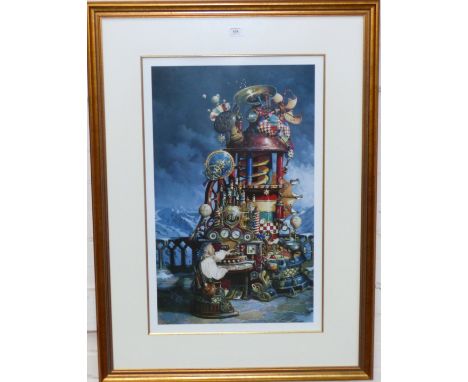 Dean Morrissey 1951:  "The Weathermill", artist signed limited edition print 15/550, with certificate, framed and glazed