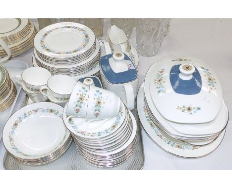 A Royal Doulton Pastorale 5002 dinner and tea service, 50 pieces approx