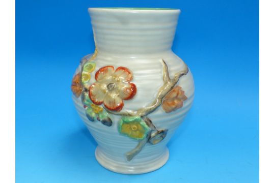 A Clarice Cliff Vase Newport Pottery No 912 Height 7