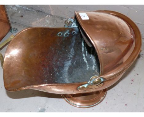 A copper coal helmet