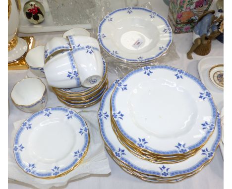 A Royal Crown Derby "Grenville" part dinner and tea service, 40 pieces approx