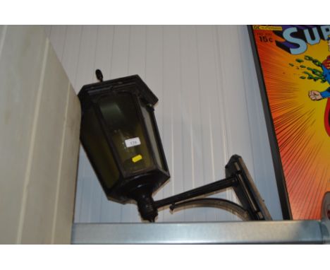 An outdoor light fitting.