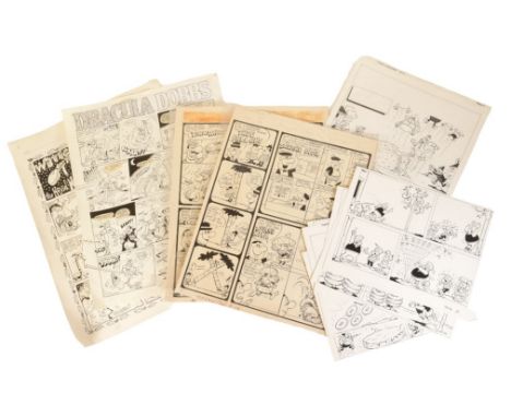 Comic Book Artwork - collection of assorted artwork from various comic books / annuals. Includes: a four-page unpublished sto