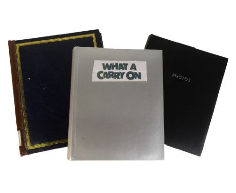 Autographs - a large collection of autographs spanning three laid-in albums. All featuring British actors, presenters, singer