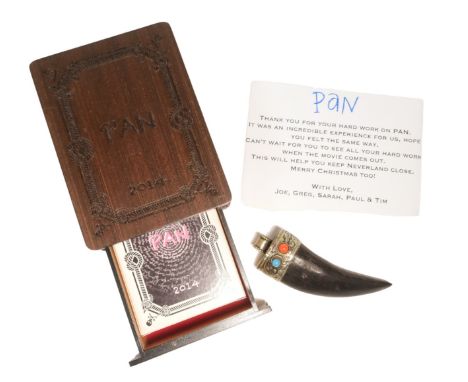 Pan (2014 - Prequel to Peter Pan) - original production used prop claw from the movie. Wooden construction, with faux silver 