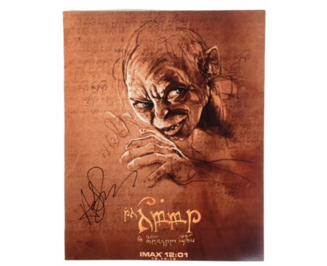 Andy Serkis - Lord Of The Rings / The Hobbit - autographed 8x10" colour poster photo from the franchise. Signed in black ink 