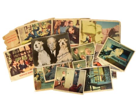 North By Northwest (1959 Thriller. Directed by Alfred Hitchcock starring Cary Grant) - two sets of original lobby cards, incl