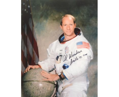 Space Exploration - Alfred 'Al' Worden (1932-2020) - Apollo XV - autographed 8x10" colour photograph of Worden in his uniform