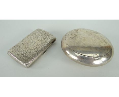 SILVER CIGARETTE CASE &amp; SILVER POWDER BOX