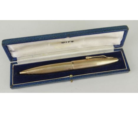 VINTAGE CASED 9CT GOLD 'BIRO' PEN