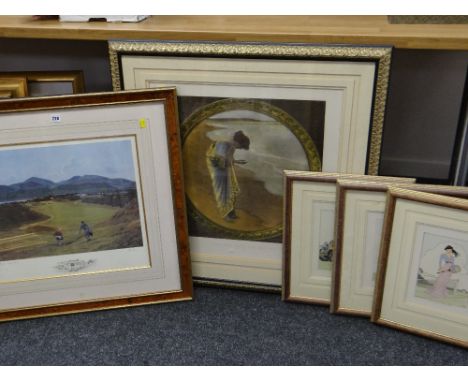 VARIOUS FRAMED PICTURES including limited edition dolphin print, antique type print entitled 'The Sea Hath its Pearls', a tri