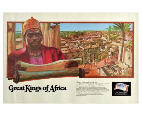 Original vintage education advertising poster issued by the Anheuser-Busch Companies for the brewers of Budweiser - The King 