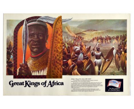 Original vintage education advertising poster issued by the Anheuser-Busch Companies for the brewers of Budweiser - The King 
