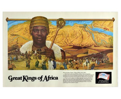 Original vintage education advertising poster issued by the Anheuser-Busch Companies for the brewers of Budweiser - The King 