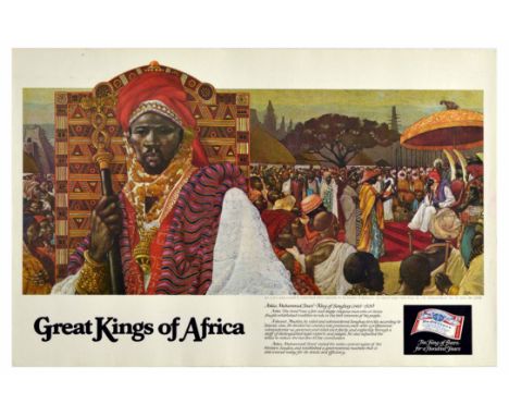 Original vintage education advertising poster issued by the Anheuser-Busch Companies for the brewers of Budweiser - The King 
